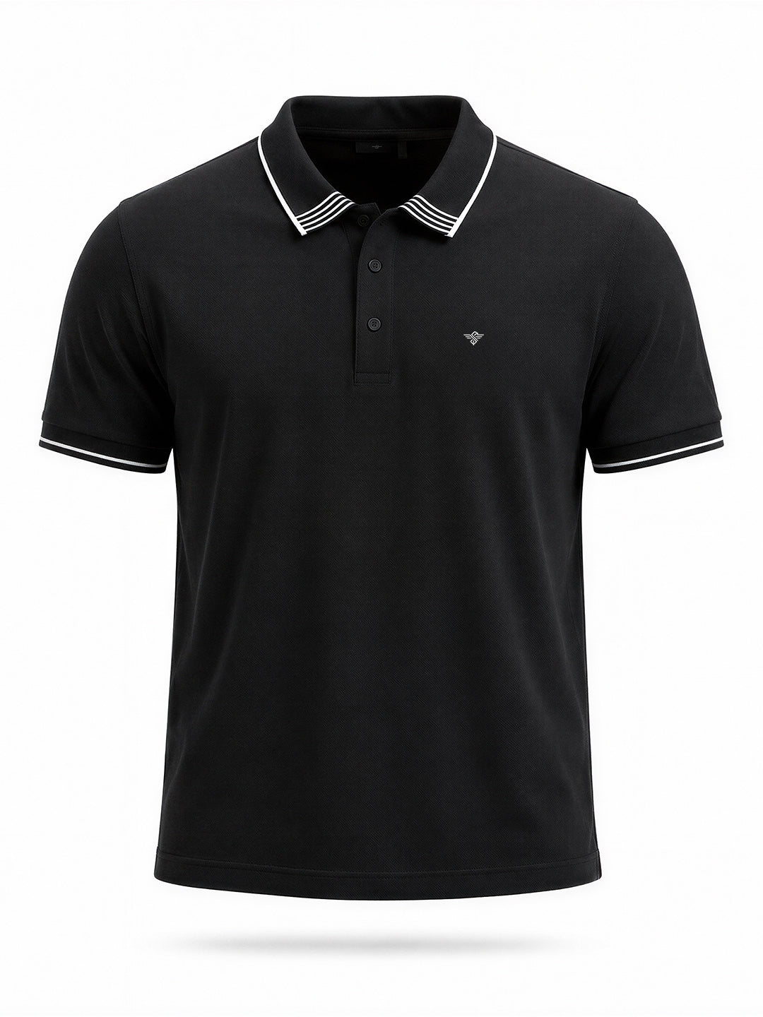 Contrast Tipped Polo T-Shirt