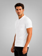 White Solid Polo T-Shirt