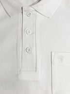 White Solid Polo T-Shirt