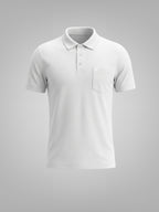 White Solid Polo T-Shirt