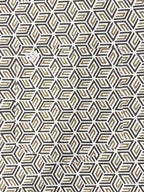 Brown Geometric Print Polo with Pocket Detail