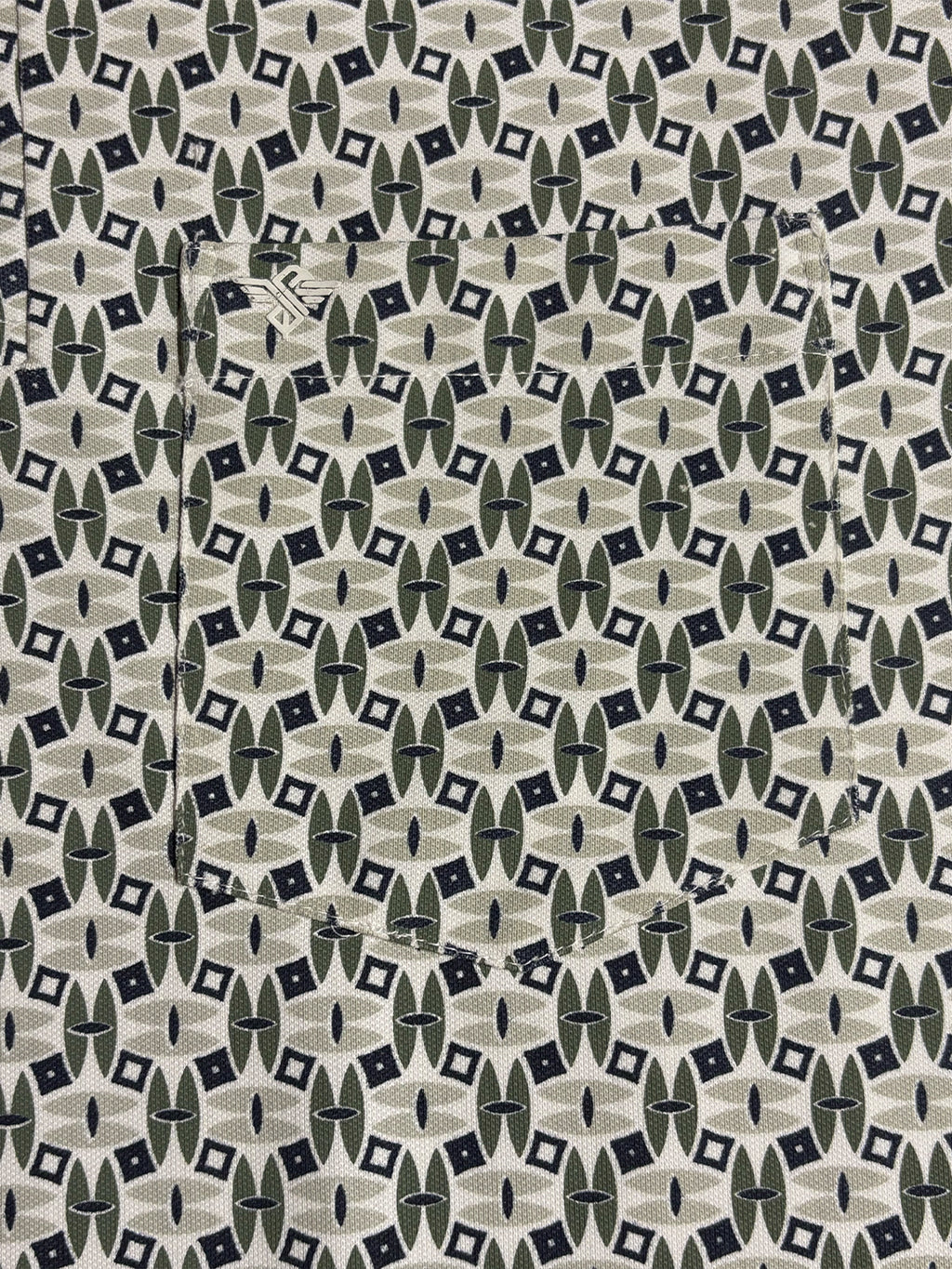 Olive Printed Polo T-Shirt