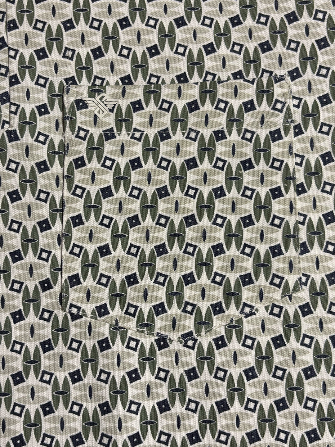 Olive Printed Polo T-Shirt