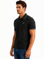 Black Tipped Polo T-Shirt