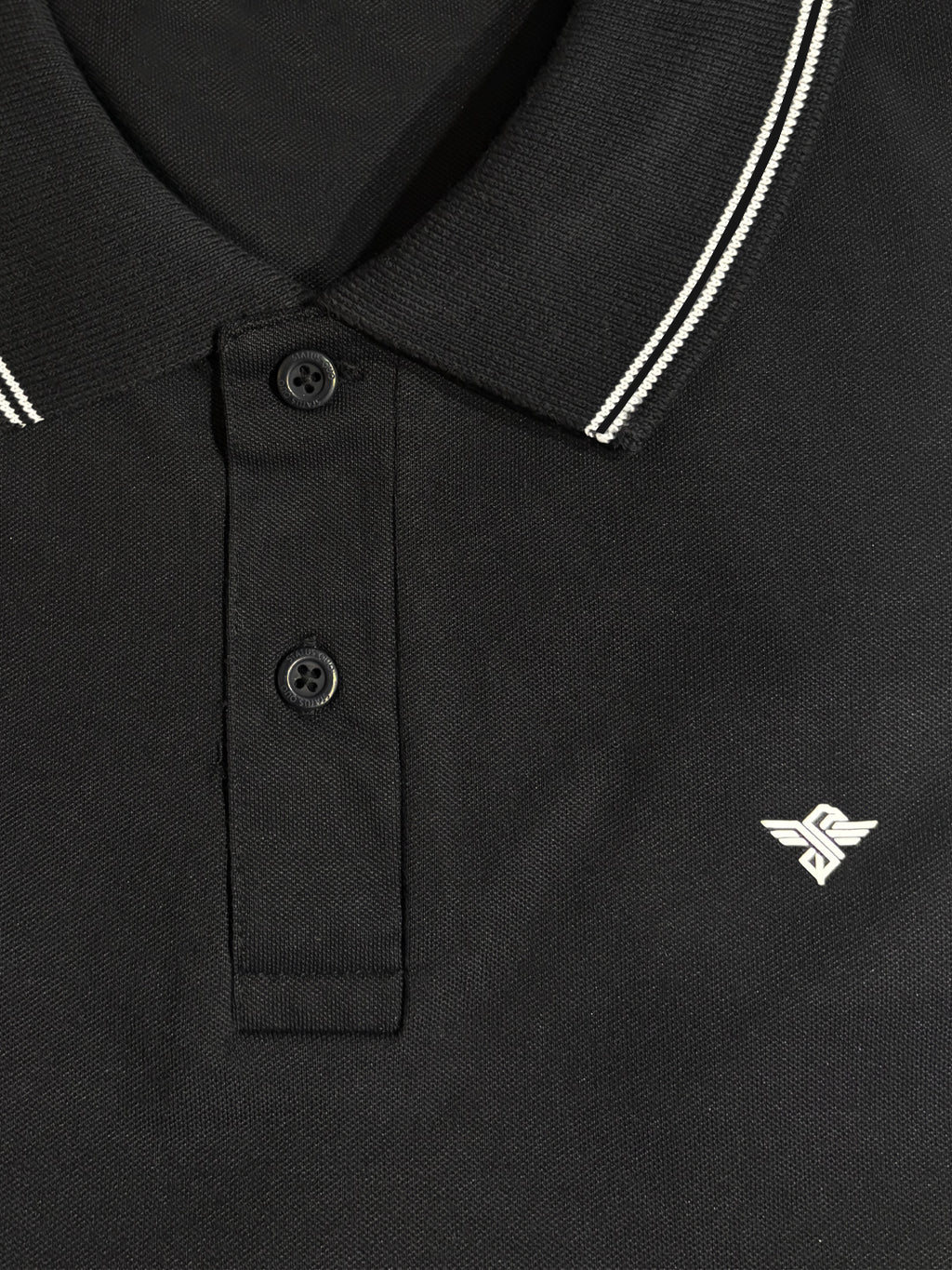 Black Tipped Polo T-Shirt