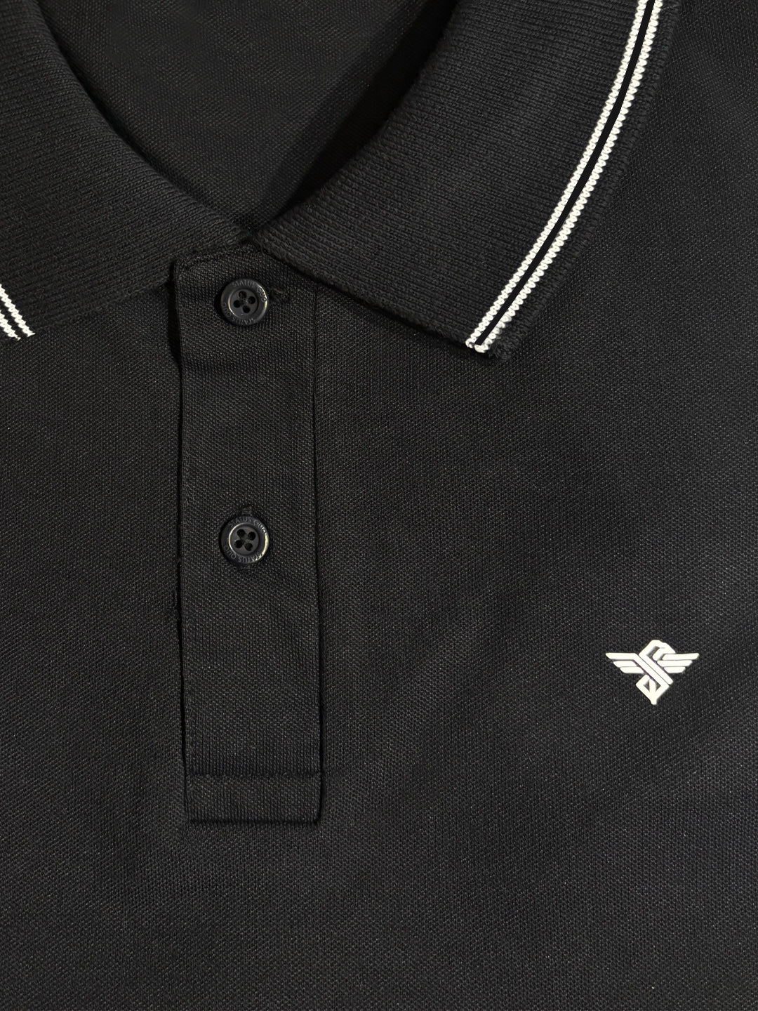 Black Tipped Polo T-Shirt