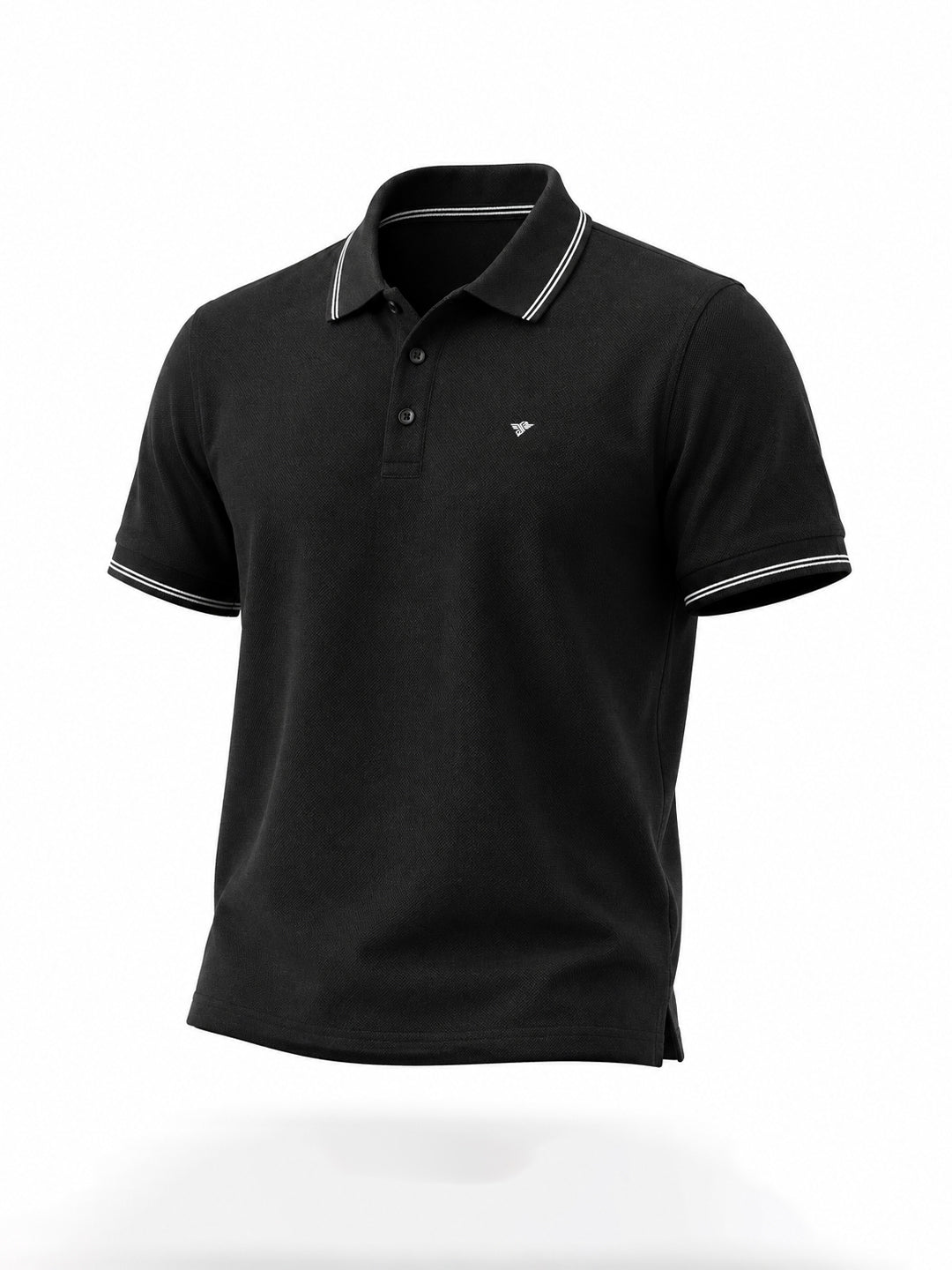 Black Tipped Polo T-Shirt Secondary image