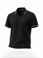 Black Tipped Polo T-Shirt