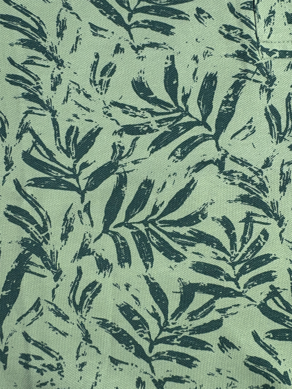 Sage Green Tropical Print Polo