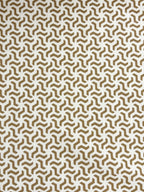 Khaki Micro-Pattern Polo with Contrast Collar
