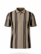 Vertical Stripe Polo T-shirt