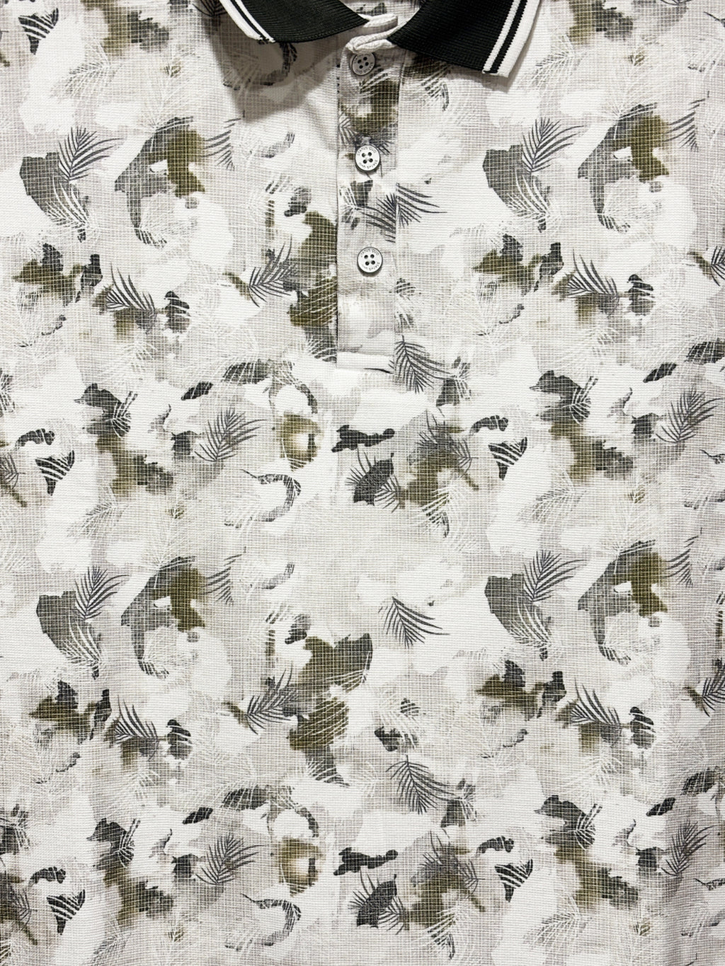Olive Mirage Print Polo