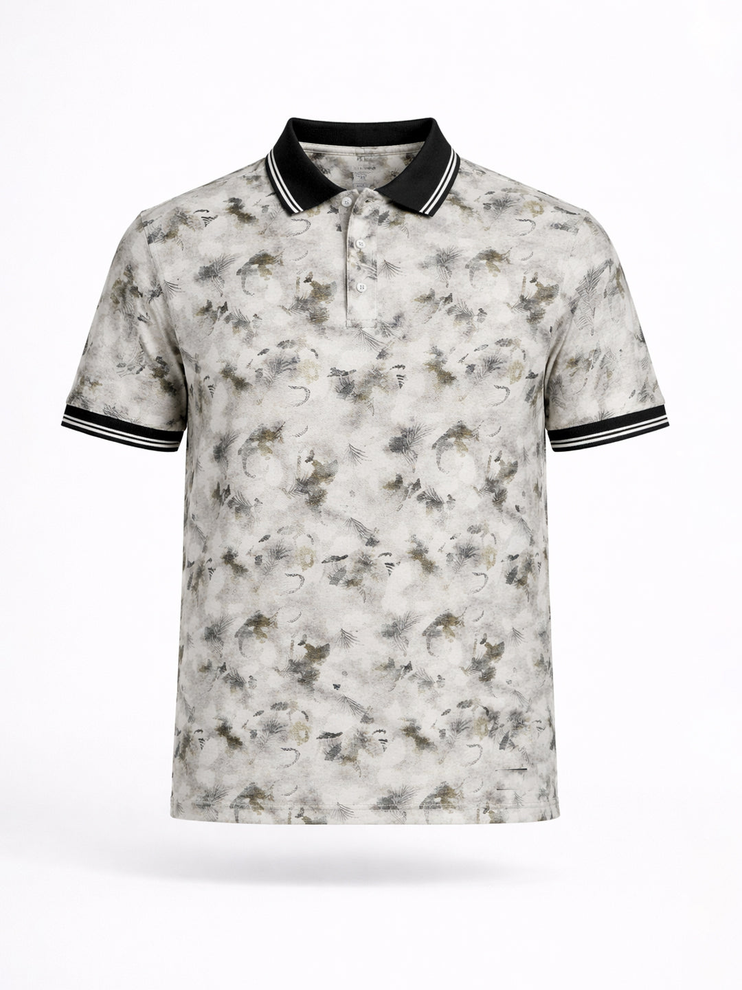 Olive Mirage Print Polo