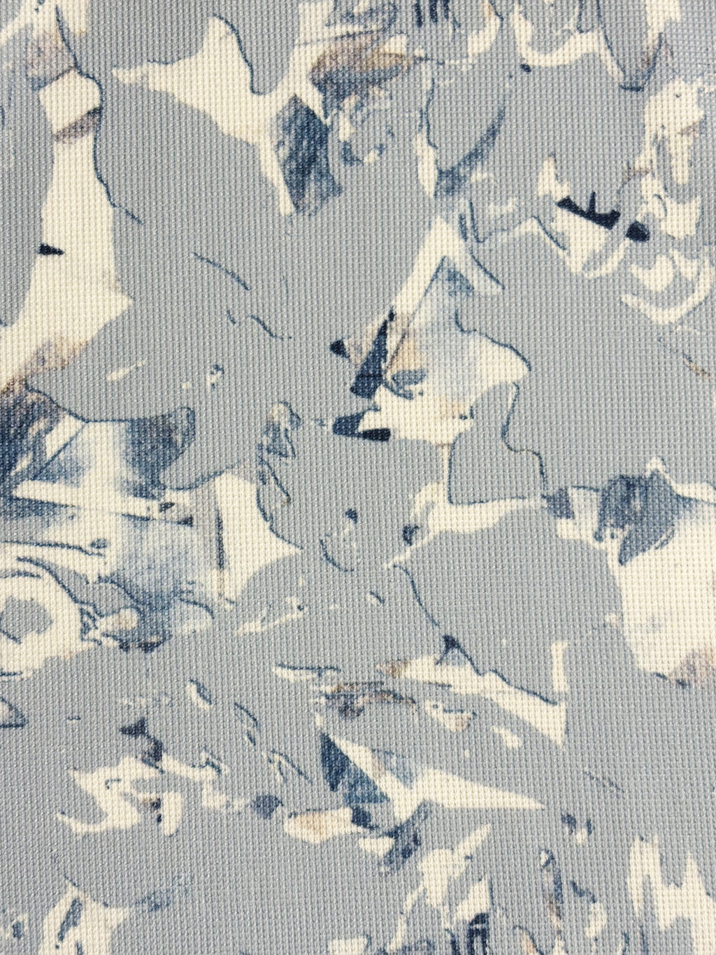 Sky Blue Abstract Print Polo T-Shirt