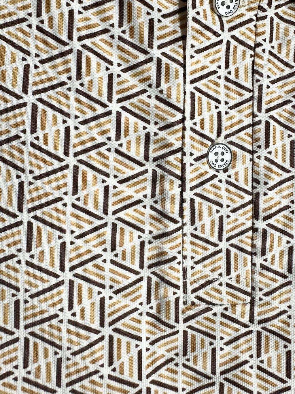 Geometric Printed Polo T-shirt