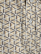 Geometric Printed Polo T-shirt