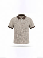 Geometric Printed Polo T-shirt