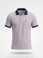 Geometric Printed Polo T-shirt