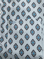 Refined Geometric Print Polo