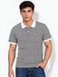 Men's Regular Fit Striped Polo T-Shirt