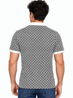 Men's Regular Fit Striped Polo T-Shirt