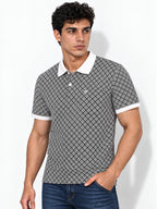 Men's Regular Fit Striped Polo T-Shirt