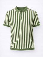 Sagecrest Vertical Stripe Knit Polo