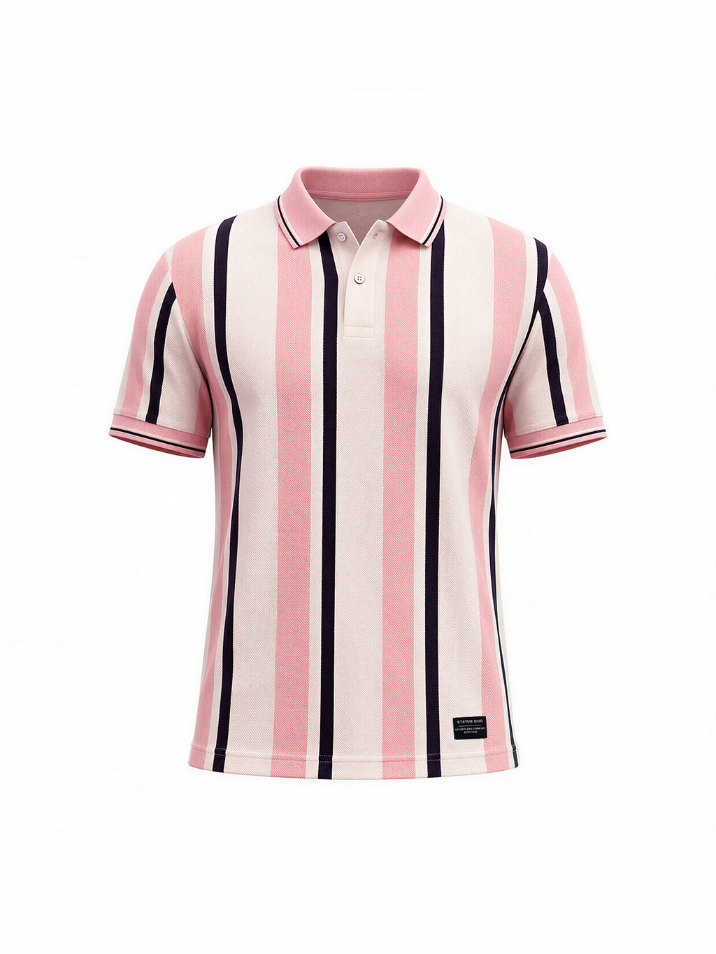 Vertical Striped Polo T-shirt