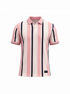 Vertical Striped Polo T-shirt