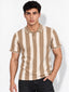 Men's Striped Regular Fit Polo T-Shirt