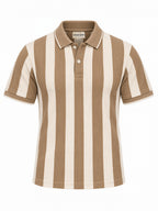 Men's Striped Regular Fit Polo T-Shirt