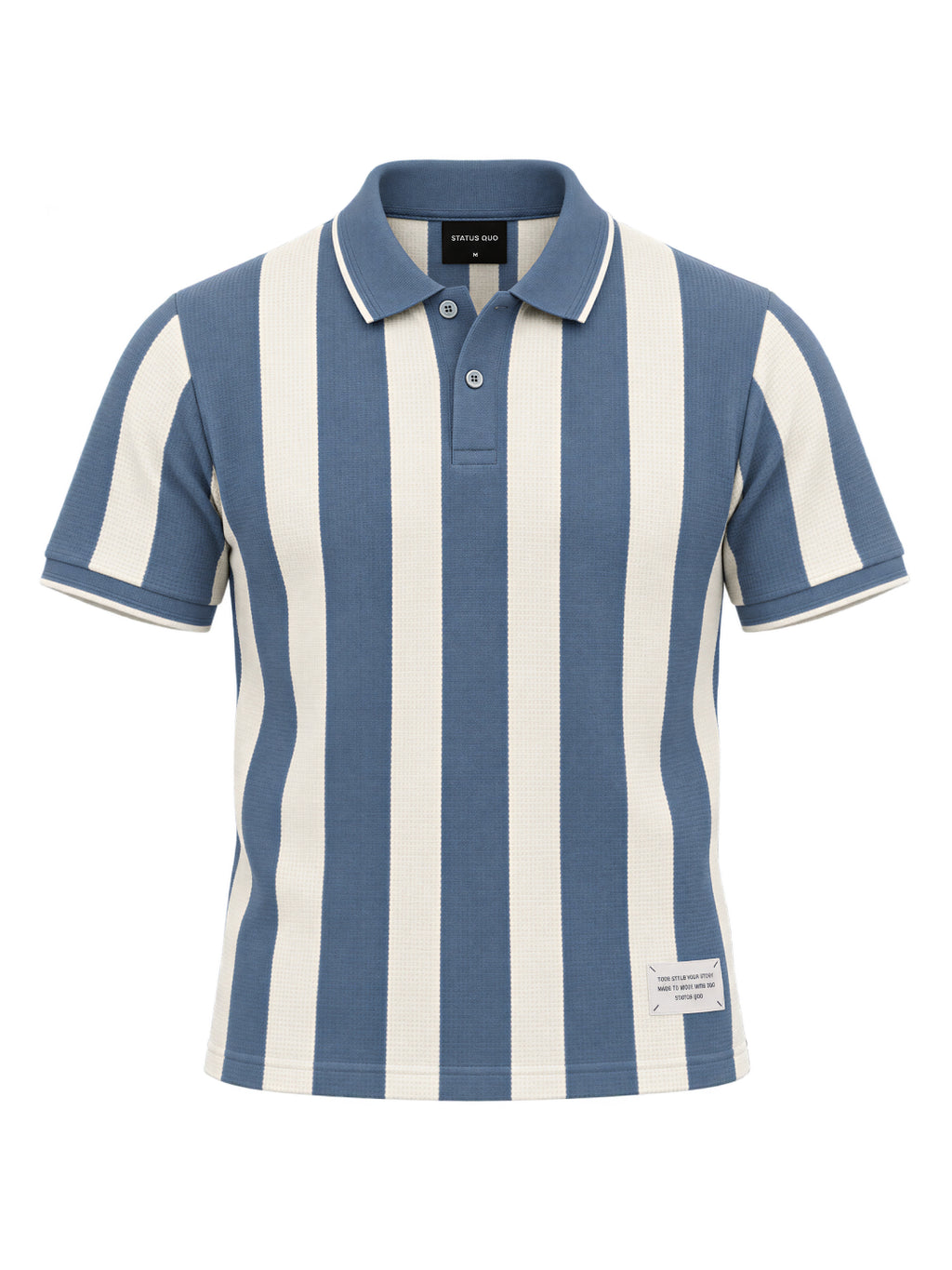 Men's Striped Polo Collar Regular Fit T-Shirt