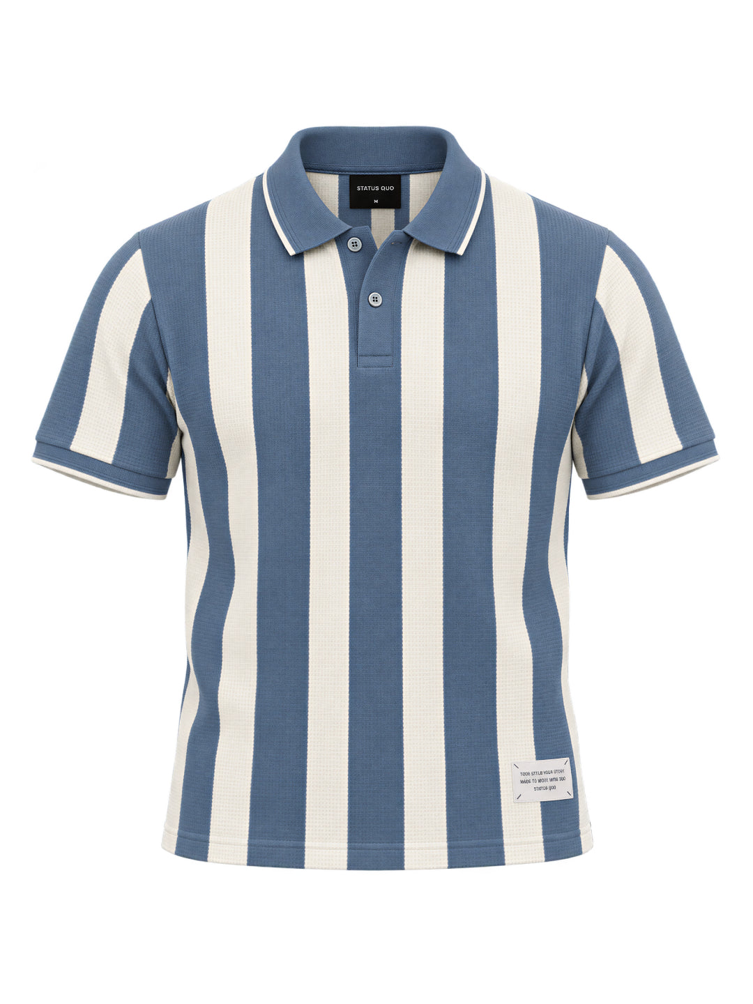 Men's Striped Polo Collar Regular Fit T-Shirt