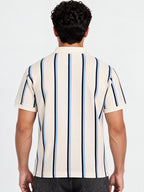 Men's Striped Regular Fit Polo T-Shirt