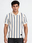 Men's Striped Regular Fit Polo T-Shirt