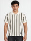 Men's Striped Regular Fit Polo T-Shirt