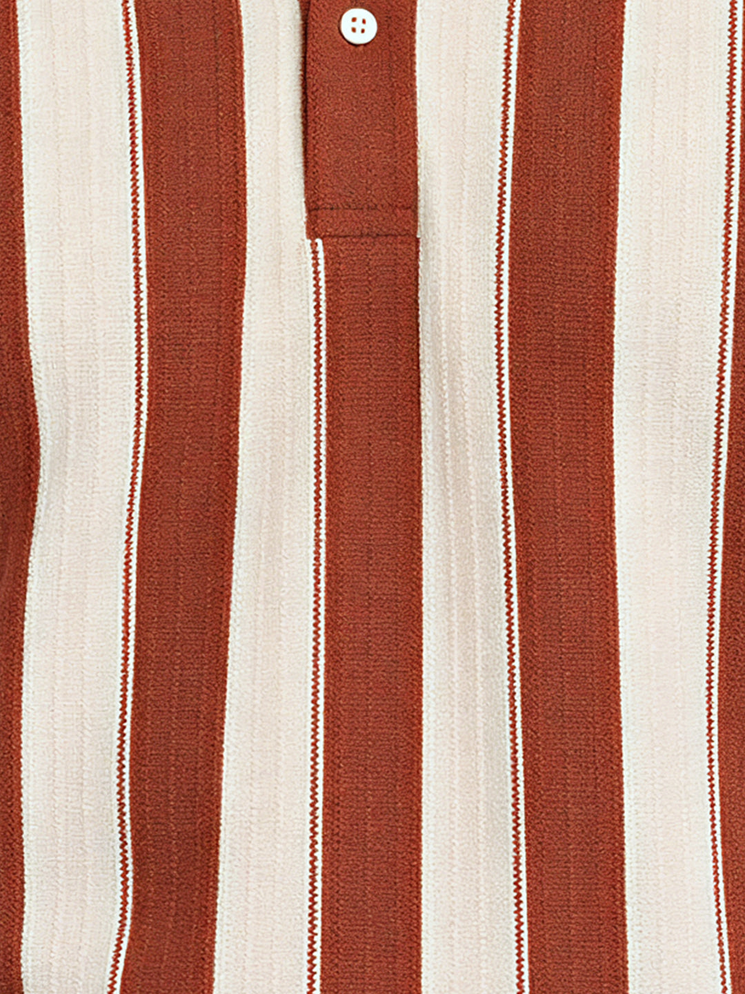 Men's Cotton Blend Striped Polo Collar Regular Fit T-Shirt
