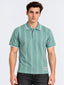Sage Green Vertical Stripe Polo T-Shirt