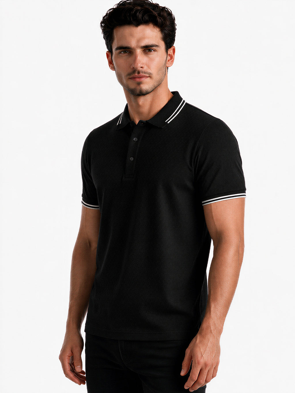 Jacquard Polo T-shirt