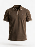 Brown Twin Tipped Polo