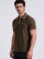 Brown Twin Tipped Polo