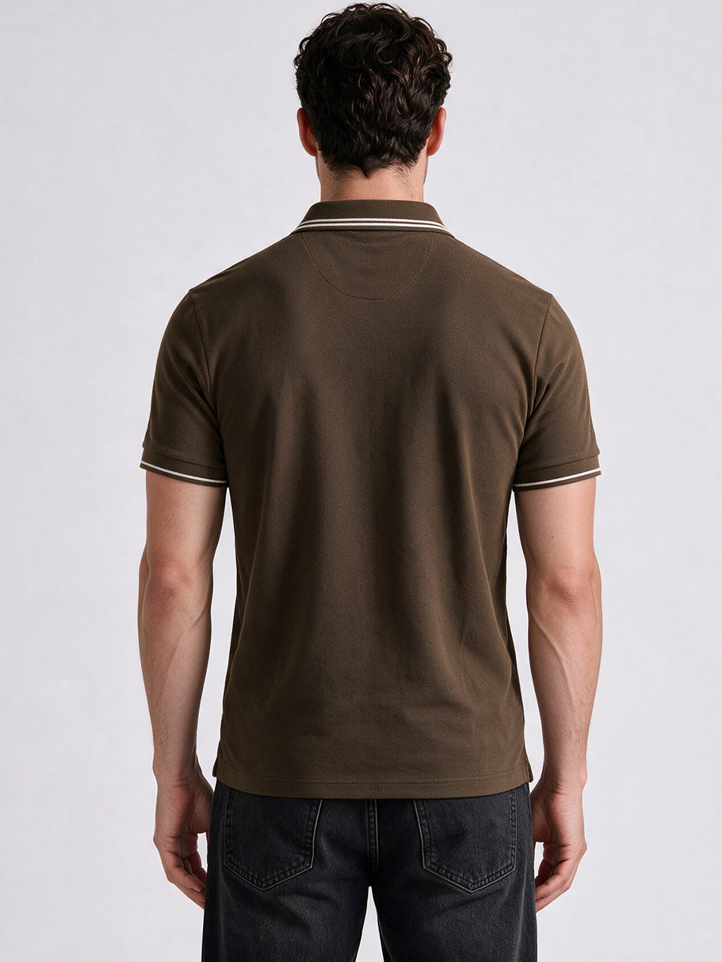 Brown Twin Tipped Polo
