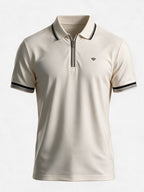 Men's Solid Polo Collar Regular Fit T-Shirt