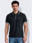 Men's Cotton Blend Solid Polo Collar Regular Fit T-Shirt