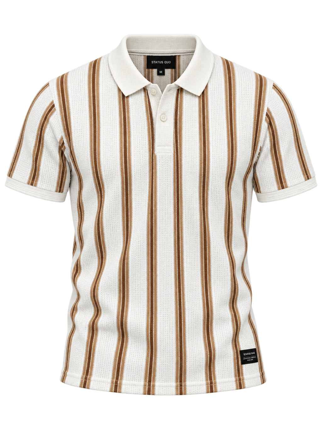 Men's Striped Polo Collar Regular Fit T-Shirt