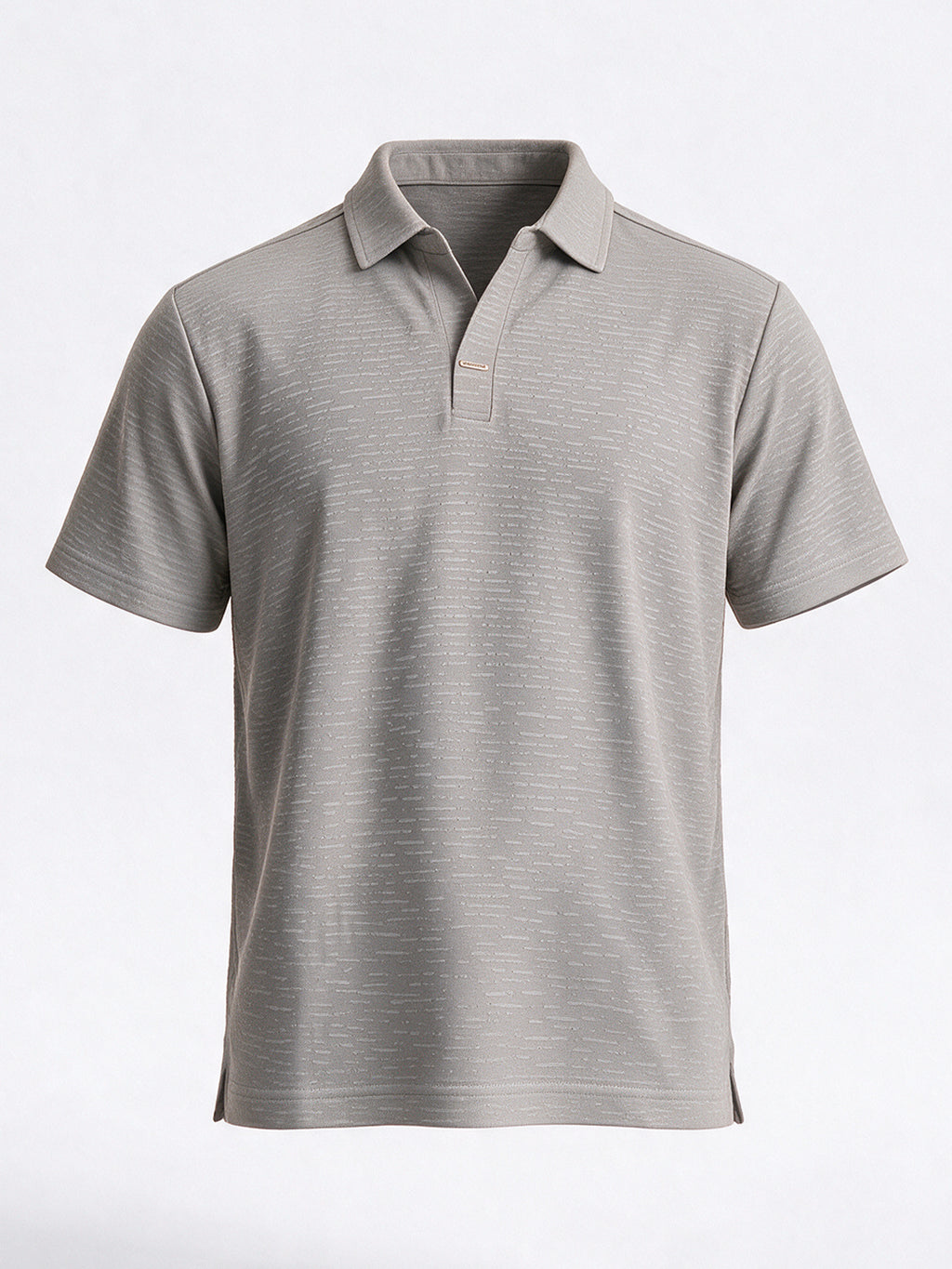 Men's Cotton Blend Solid Polo Collar Regular Fit T-Shirt