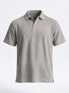 Men's Cotton Blend Solid Polo Collar Regular Fit T-Shirt