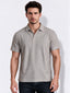 Men's Cotton Blend Solid Polo Collar Regular Fit T-Shirt