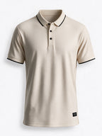 Men's Blend Jacquard Polo Collar Regular Fit T-Shirt