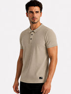 Textured Polo T-shirt